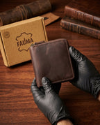 Premium Handcrafted Genuine Leather Trifold Wallet | Slim Vintage Pocket Wallet for Men