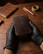 Premium Handcrafted Genuine Leather Trifold Wallet | Slim Vintage Pocket Wallet for Men