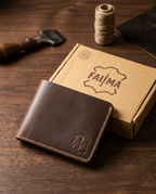 FAUMA Premium Handcrafted Genuine Leather Bifold Wallet for Men