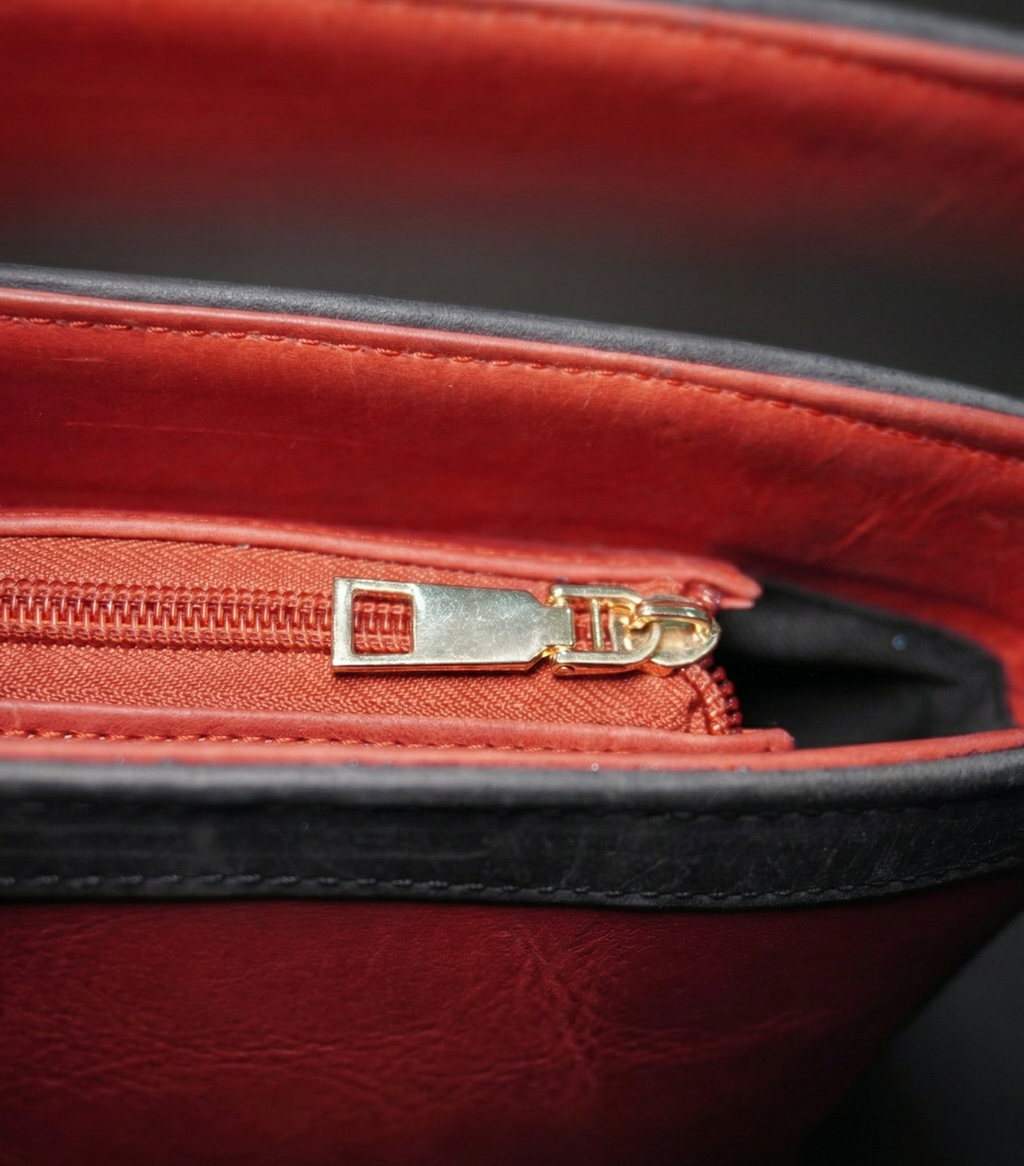 Handcrafted Two-Tone Genuine Leather Tote Bag | Chic Everyday Carry