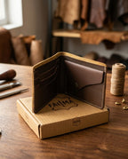FAUMA Premium Handcrafted Genuine Leather Bifold Wallet for Men