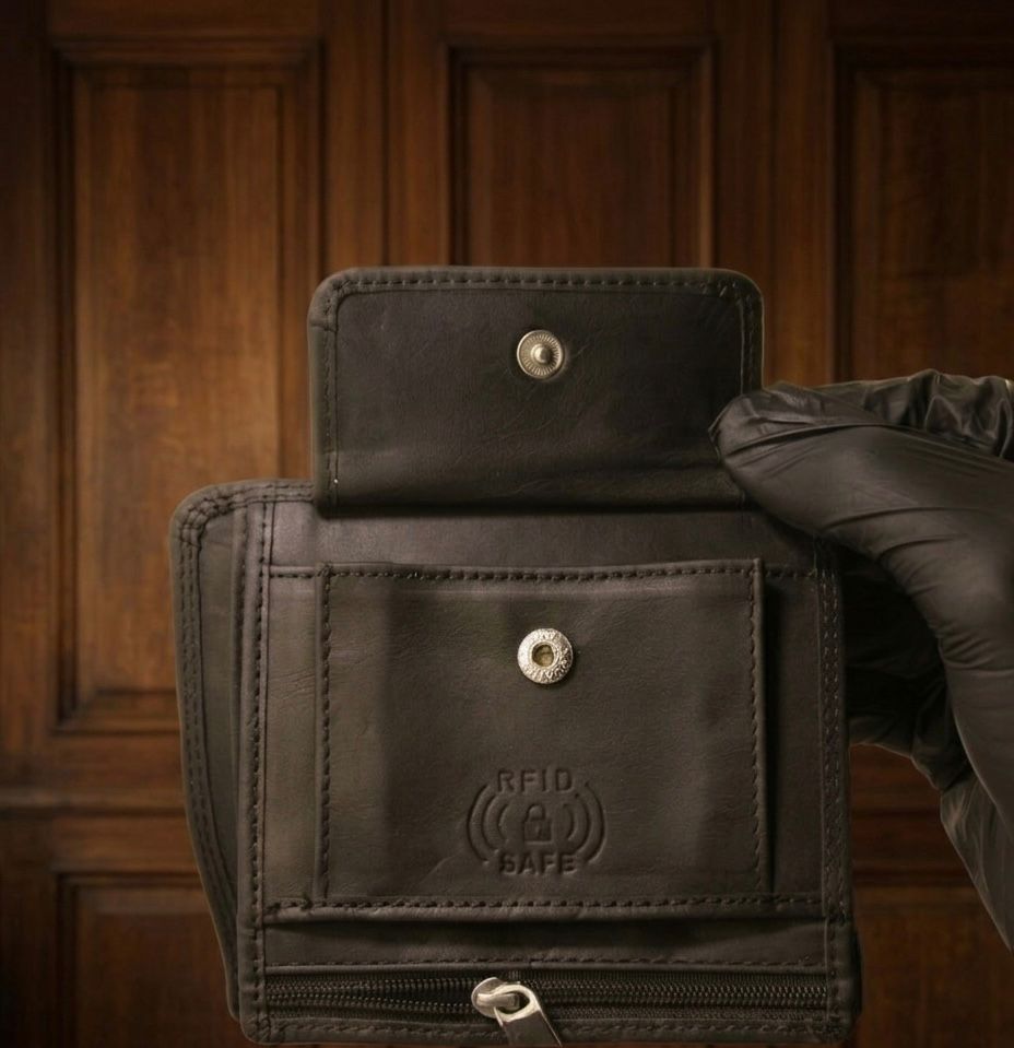 FAUMA Premium Men’s Genuine Leather Wallet – Handcrafted Classic Bifold