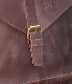 Handcrafted Cherry Red Genuine Leather Backpack | Minimalist Urban Travel Bag