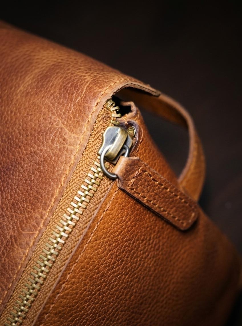 Premium Handcrafted Genuine Leather Utility Pouch – Compact Travel & Everyday Organizer