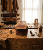 Premium Handcrafted Genuine Leather Utility Pouch – Compact Travel & Everyday Organizer